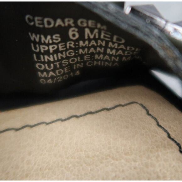 Kenneth Cole Shoes Womens 6 Sandal Wedge Pump Ankle Strap Fashion Reaction Black - Picture 14 of 14